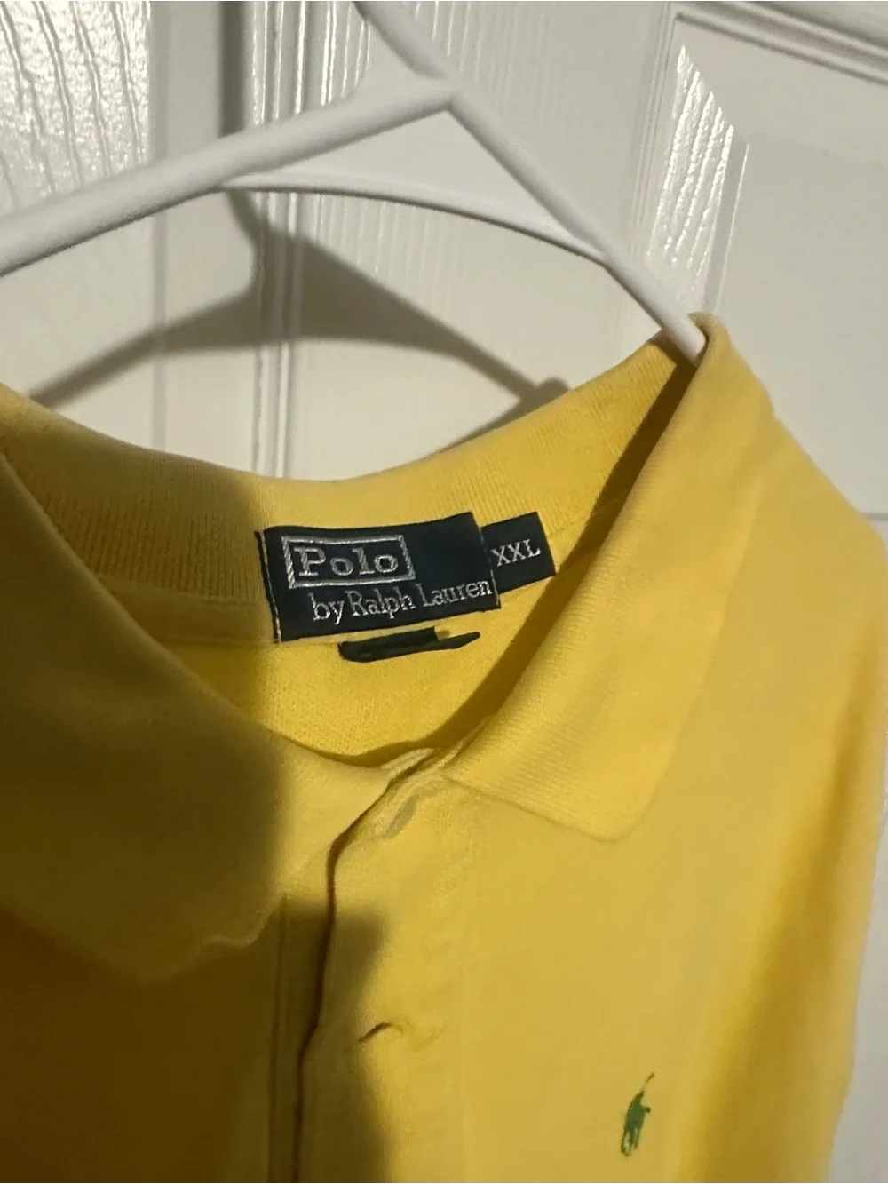 Ralph Lauren Green Pony Embroidered Yellow Polo